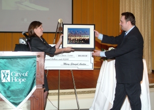photo of a City of Hope check ceremony